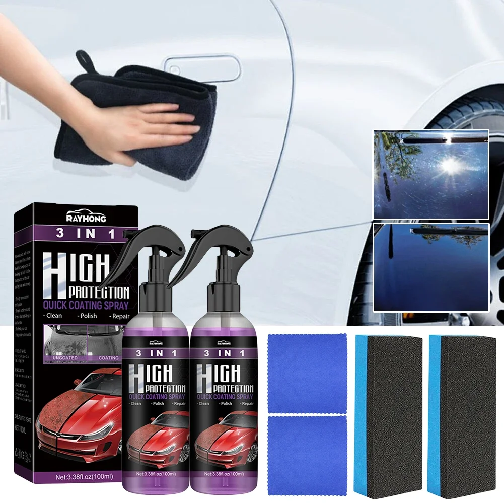 Nano Liquid Coating - 3-in-1-Auto-Keramik-Nano-Beschichtung, flüssige Beschichtung, Nano-Kristall, hydrophobe Schicht,