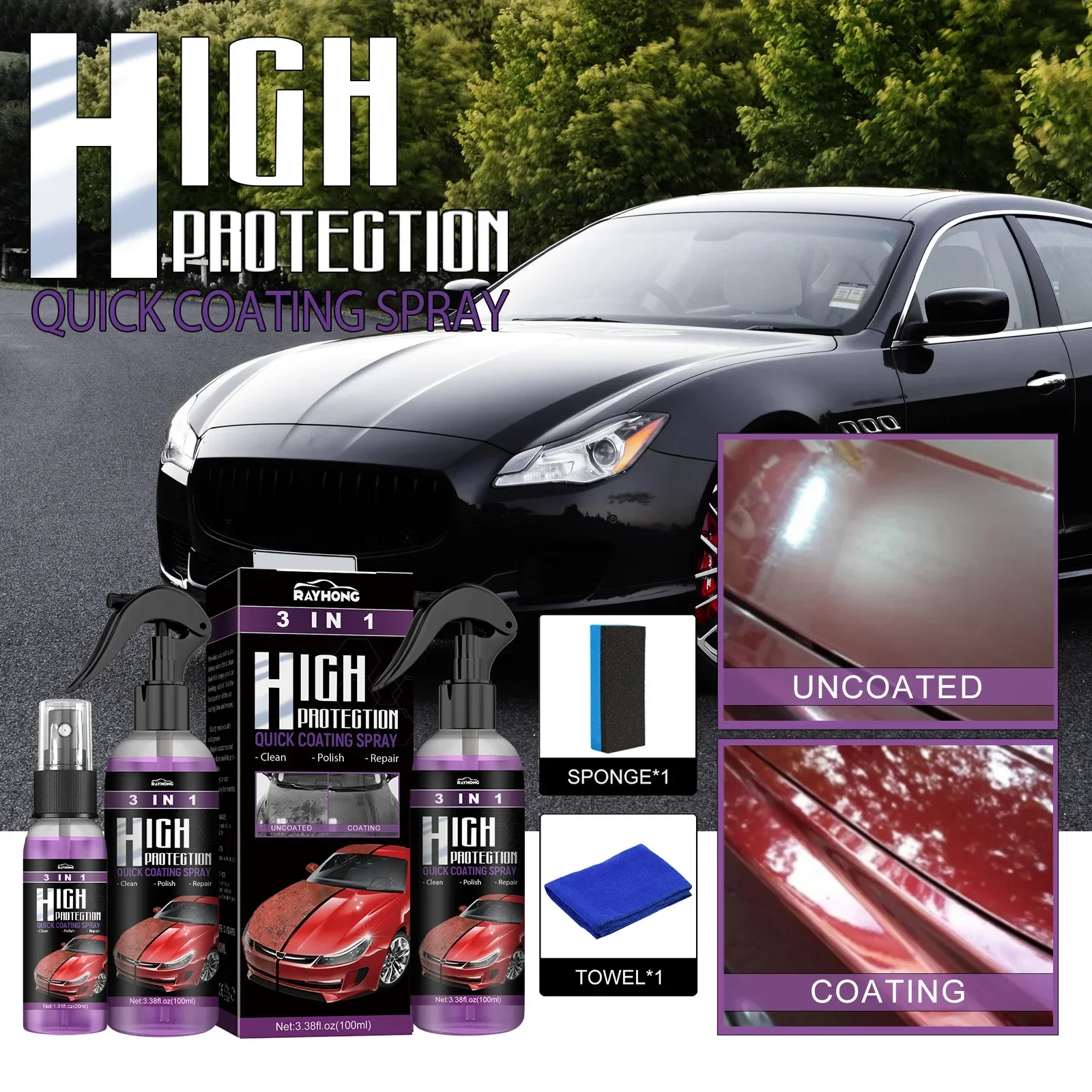 3-in-1-Auto-Keramik-Nano-Besch – Nano Liquid Coating Bewertung und Preis